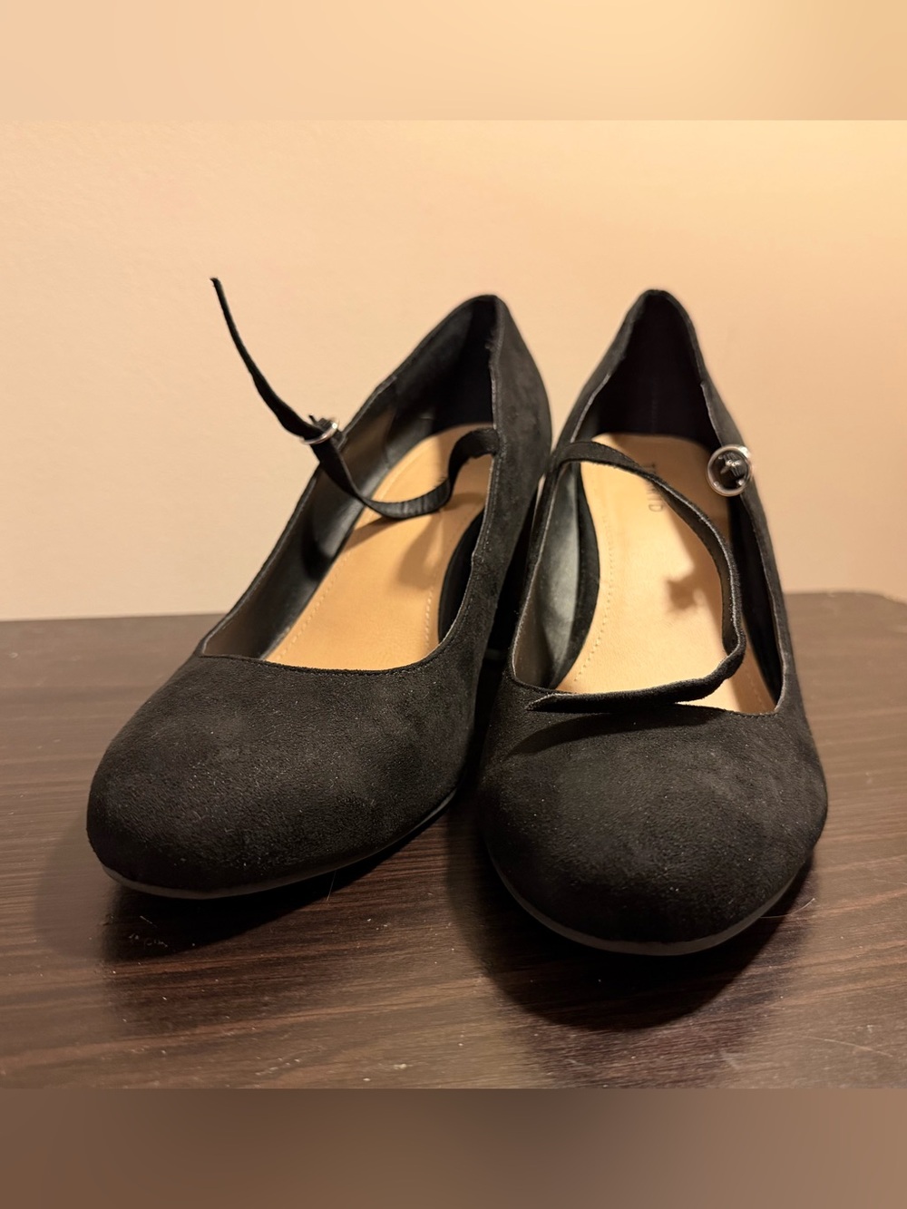 torrid Black Suede Mary Jane Flats with Ankle Strap